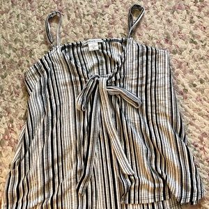 Striped Tank with Tie